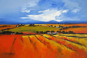Original landscape by Elise Wessels - Palette knife (Large painting 1200 x 800)!!