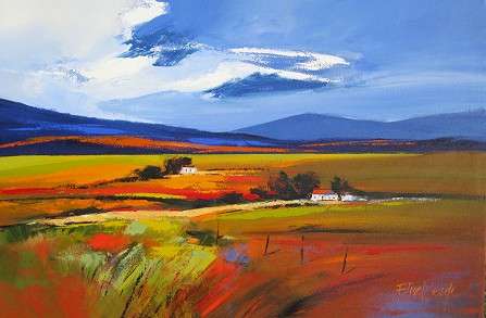 Original landscape by Elise Wessels - Palette knife (Large painting 1200 x 800)!!