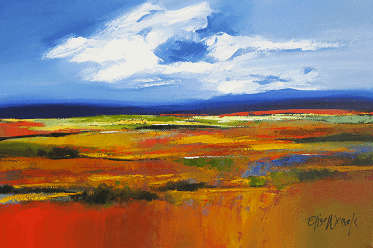 Original landscape by Elise Wessels - Palette knife (LARGE painting 1200 x 800)!!