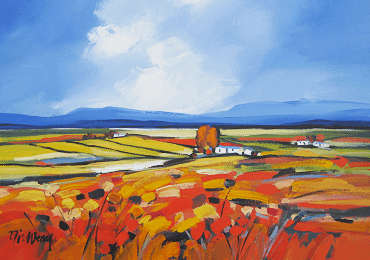 Original "Boland" Landscape by Elise Wessels with Palette knife (1000 x 700)!!