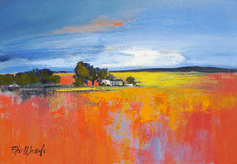 Original Landscape by Elise Wessels with Palette knife (1000 x 700)!!
