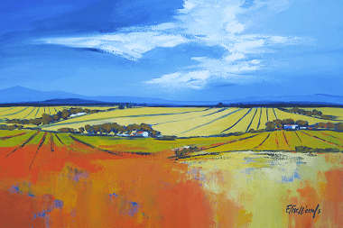 Original landscape by Elise Wessels - Palette knife (Large painting 1200 x 800)!!