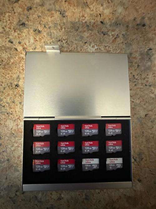 Job Lot Micro SD Cards with organizers