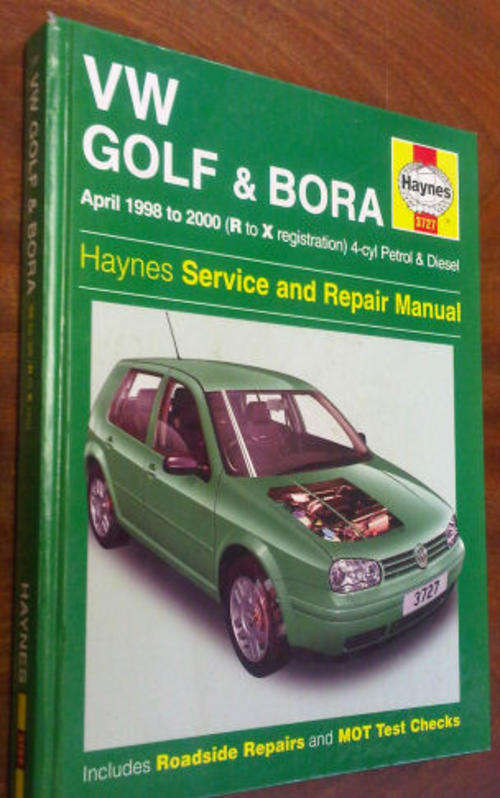 VW Golf & Bora April 1998 to 2000 (R to X registration) 4-cyl Petrol & Diesel Service and Repair....