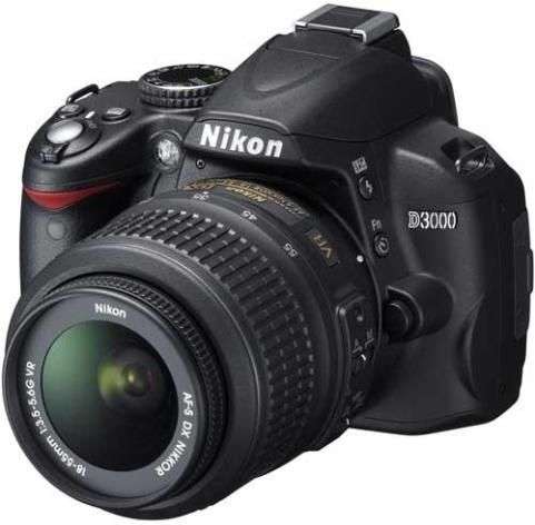 Nikon D3000 with 18-55mm VR Lens