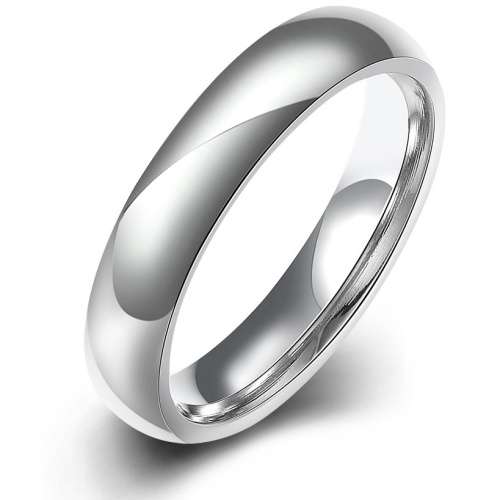 New, Titanium steel plain engagement style ring band