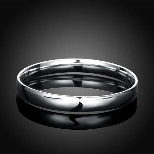 New 925 Sterling silver filled stamped ladies plain design bangle