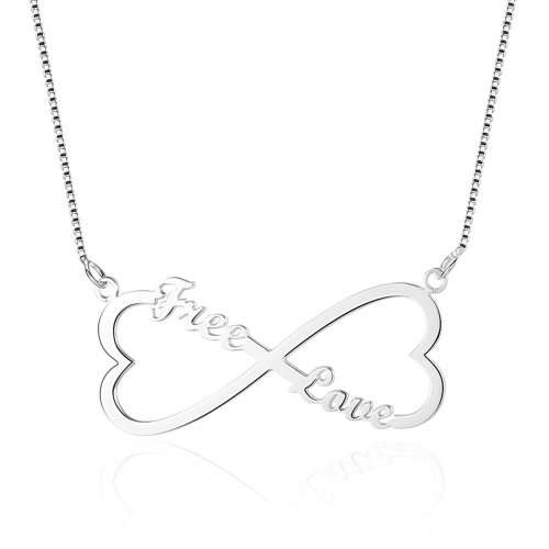 Personalized Infinity Necklace |  3 Designs and Colour