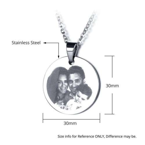 Laser Engraved Photo Tag | Choice of 2 Designs and Free Inscription Engraving