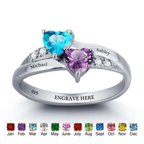 Personalized Rings | 5 Designs and Choice of Birthstones