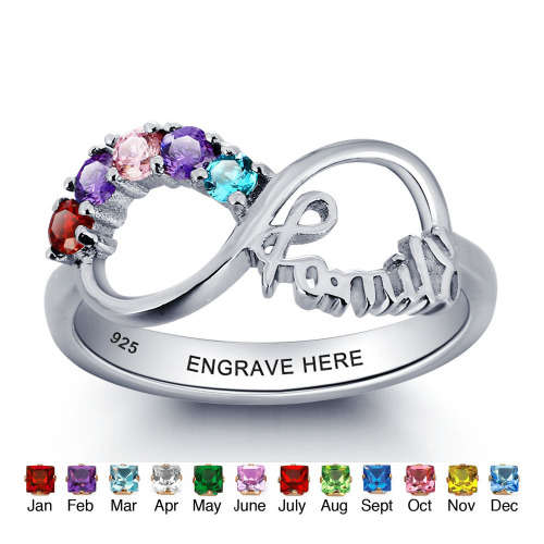 Personalized Rings | 5 Designs and Choice of Birthstones