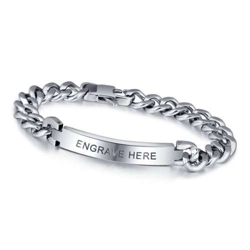Men's Personalized Bracelets for Dad | Free Engraving | 2 designs to choose