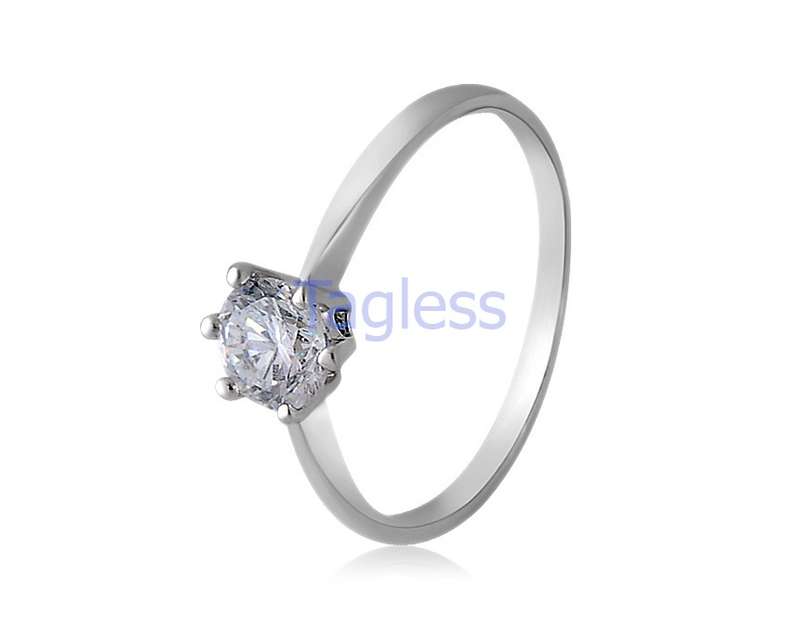 *Exquisite* 18K RGP Diamond Ring 8½#
