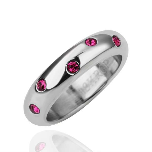 *R350* Local stock, New 18K RGP high quality white gold band with Genuine Austrian Crystals