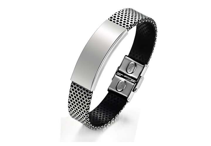 1st on BoB, Men's stainless steel high polished Bracelet, Anti alergic, Fantastic quality