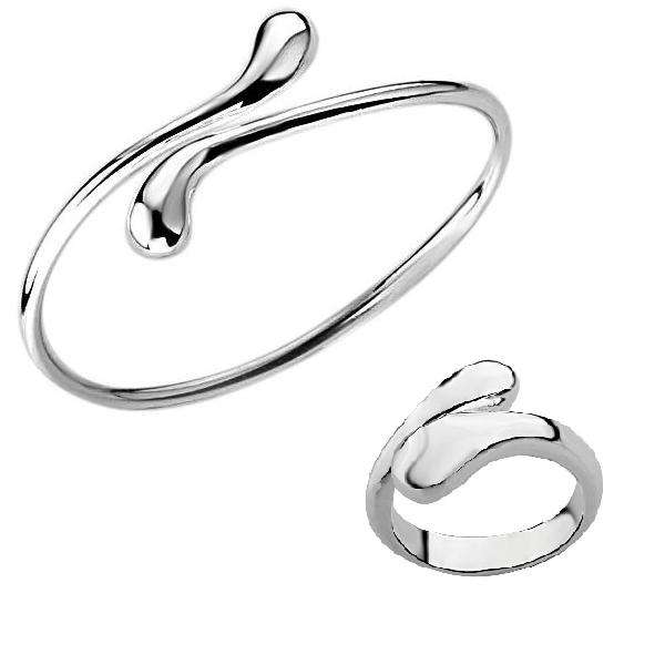 New 925 sterling silver Set, Bid on the bangle and receive the ring FREE