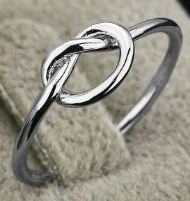 Stamped Genuine 925 solid sterling silver Eternity knot ring, dont miss out