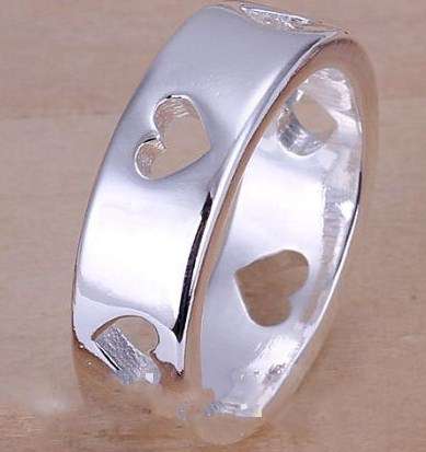 Crazy 2 for 1 special, New 925 Sterling Silver filled Heart ring with FREE matching Earrings