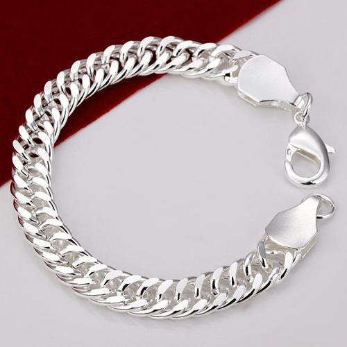 *R350* Local stock, New 925 sterling silver filled stamped 10mm wide bracelet