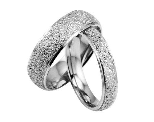 *Local Stock* New 4mm Silver Frosted Genuine Stainless Steel Ring