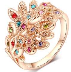 *Local Stock* New 18K RGP ladies phoenix ring, multi gems, Stunning piece, not to be missed