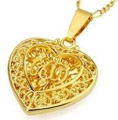 Local stock, New 18K RGP Allah pendant with Free Chain