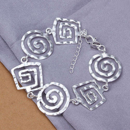 925 Sterling Silver filled Stunning ladies bracelet with option to add choice Matching Earrings
