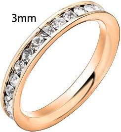 New Genuine stainless steel chanel ring with options to add stacking rings, see examples