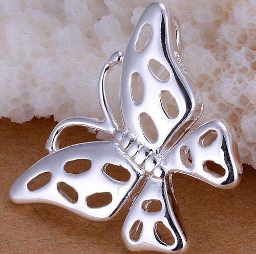 New 925 sterling silver filled gorgeous butterfly pendant with fine detail and FREE chain