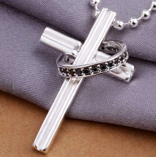 Local stock, New 925 Sterling silver filled Celtic Cross with Free chain