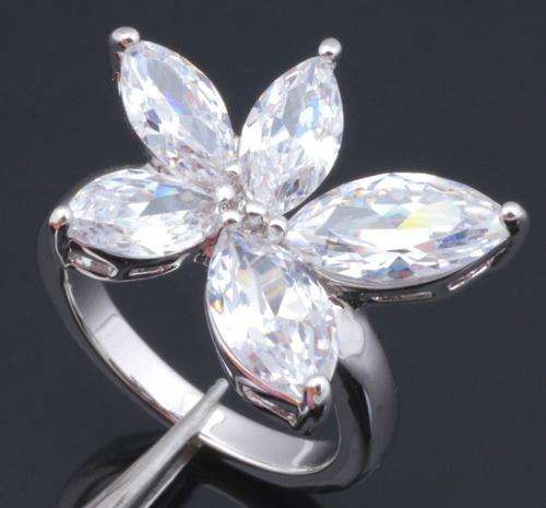 *Local Stock* 925 sterling silver filled Gorgeous Designer ladies Zircon gemstone ring