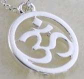 Local stock, New 925 Sterling silver filled OHM \ Aum pendant with Free chain