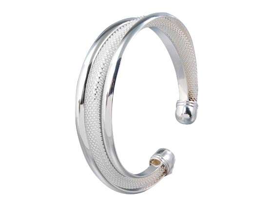 Silver filled Hypotenuse Bangle | Free Shipping