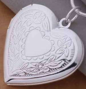 Local stock, New 925 Sterling silver filled Heart Locket, add your own picture Comes with FREE chain