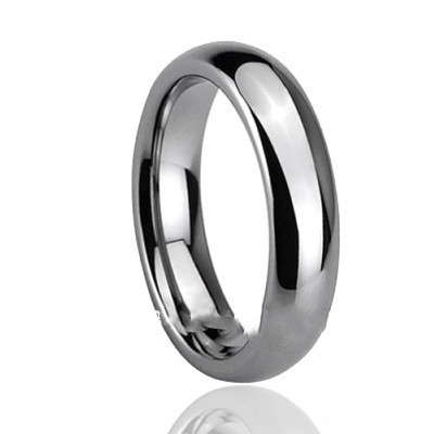 Genuine mens Tungsten Carbide ring, 4.5mm wide and shaped for comfort, Wedding band
