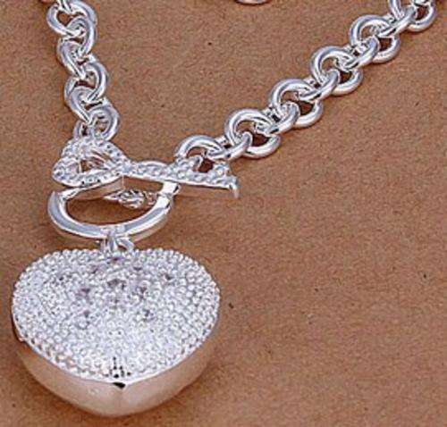 New 925 Sterling silver filled Key to my heart pendant and chain with option for matching bracelet