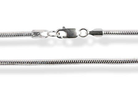 New Genuine Solid 925 Sterling Silver Round Snake Chain