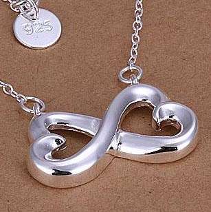 New 925 Sterling silver filled Infinity sign pendant with FREE chain included