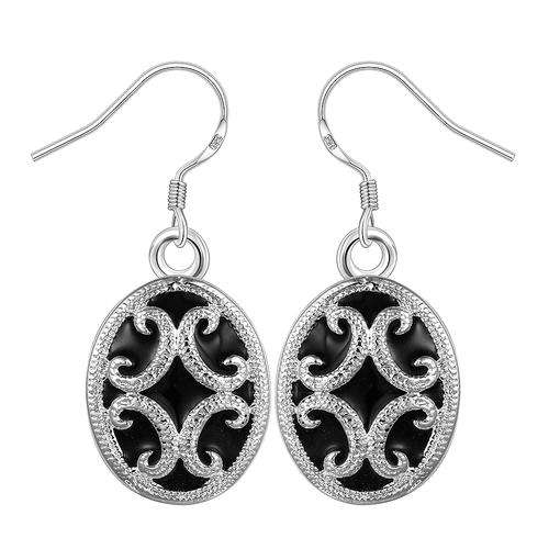 New 925 Sterling silver filled Stunning ladies dangle earrings with filigree detail