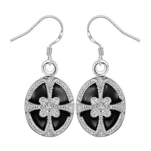 New 925 Sterling silver filled Stunning ladies dangle earrings with filigree detail