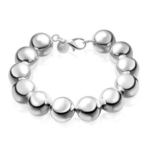 New 925 Sterling silver filled Chunky bead design ladies bracelet
