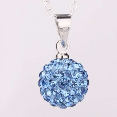 Ladies  silver-filled pendant | chain included | 5 colours to choose from