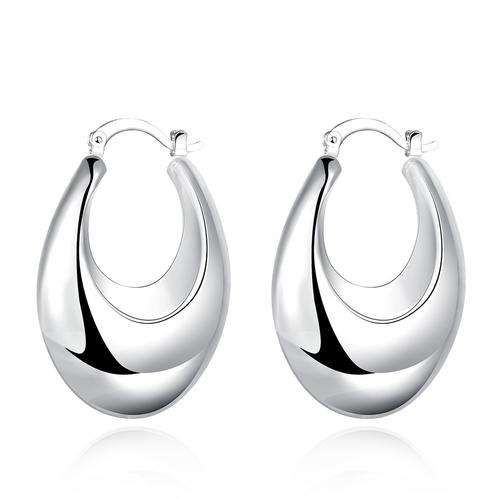 925 Sterling silver filled Ladies Hoop design earrings