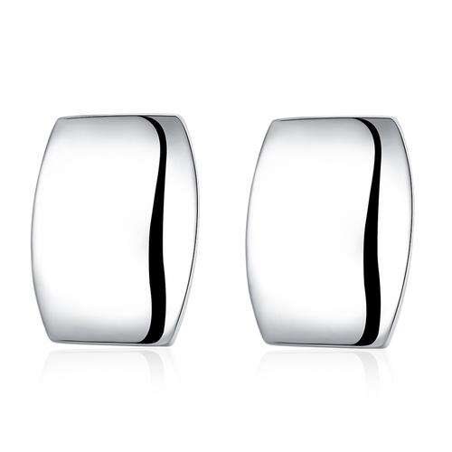 925 Sterling silver filled Ladies oval stud design earrings
