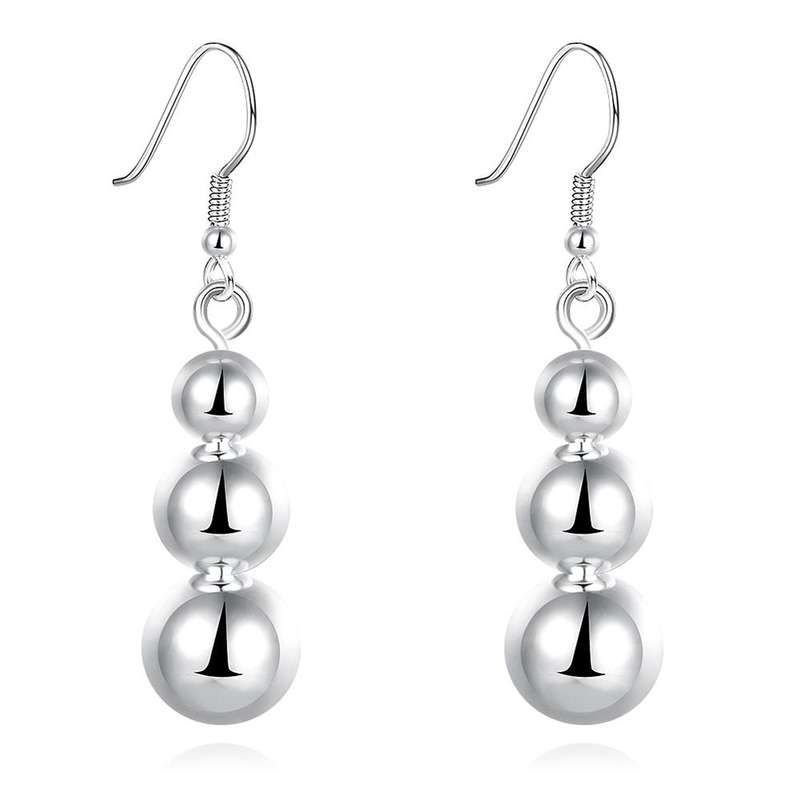 New 925 Sterling silver filled Ladies 3 tier dangle earrings