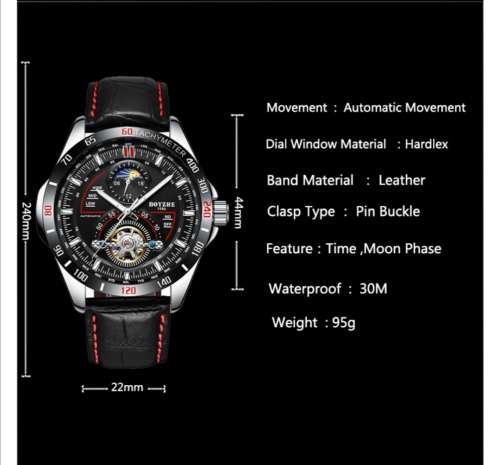 SA Fashion Master Pieces: Tourbillion Handwinding Automatic Mechanical Movement Watch