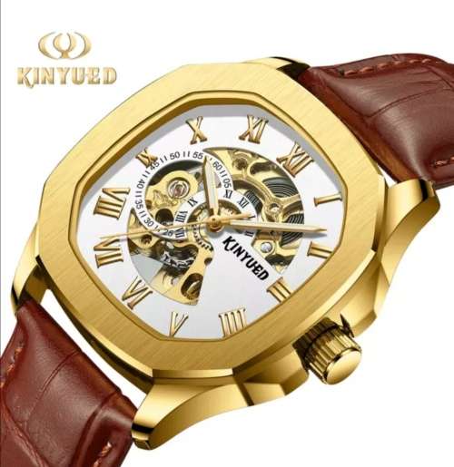 SA Fashion Master Piece: Genuine Leather Handwinding Automatic Mechanical Movement Watch