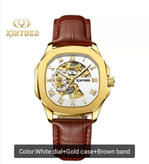 SA Fashion Master Piece: Genuine Leather Handwinding Automatic Mechanical Movement Watch