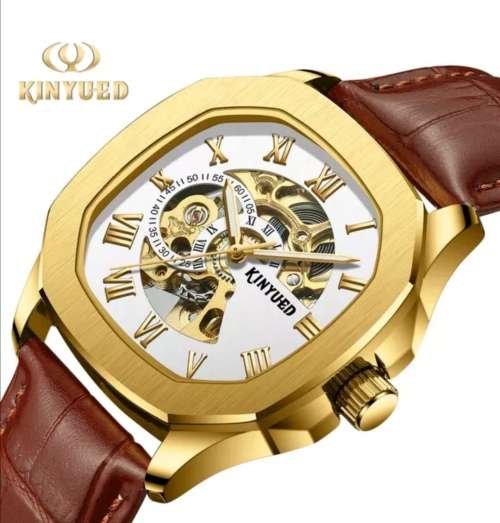 SA Fashion Master Piece: Genuine Leather Handwinding Automatic Mechanical Movement Watch