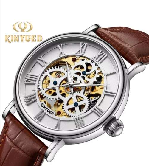 SA Fashion Master Piece: Genuine Leather Handwinding Automatic Mechanical Movement Watch